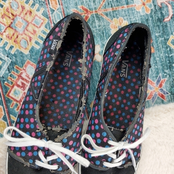 VANS Jada Black Polka Dot Sneakers WOMEN'S US 7 - Picture 2 of 6